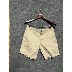 Bonobos Shorts Mens 30 Beige Chino Flat Front Lightweight Casual Cotton Summer